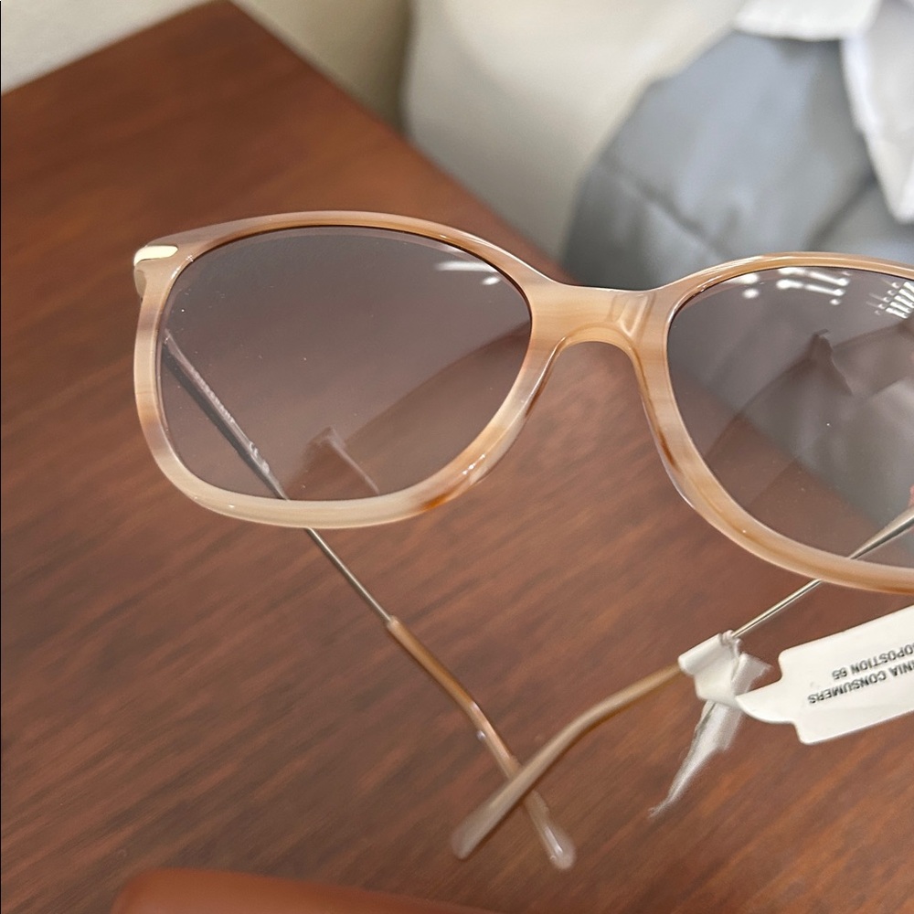 Longchamp Paris LO660S Women’s Designer Sunglasses Tan Acetate Full Rim NWT - Picture 4 of 17